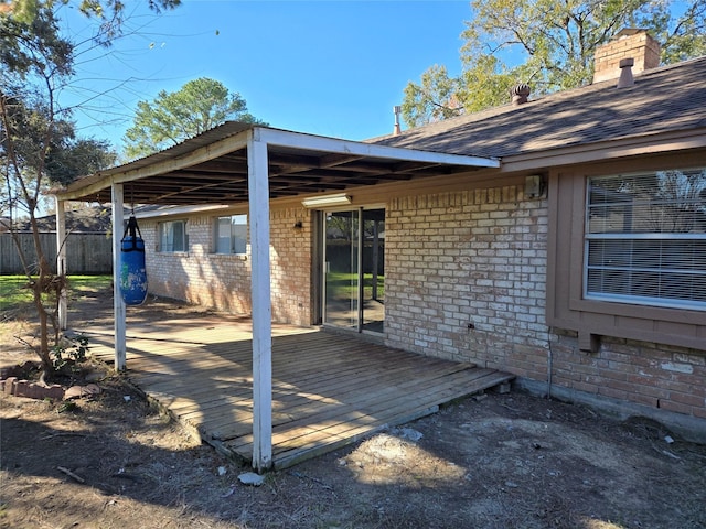 8818 Arbor Wood Dr, Houston, TX 77040 - view of patio / terrace with a wooden deck