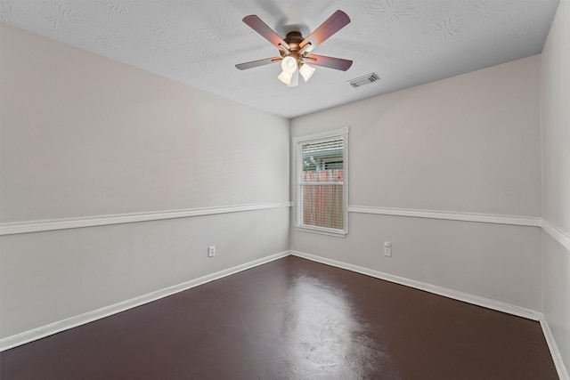 7931 Clarion Way, Houston, TX 77040 - spare room featuring ceiling fan, finished concrete floors, and baseboards
