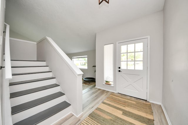 1902 Kings Arms Way, Katy, TX 77493 - entrance foyer featuring wood finished floors and stairs