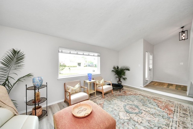 1902 Kings Arms Way, Katy, TX 77493 - sitting room featuring lofted ceiling and wood finished floors
