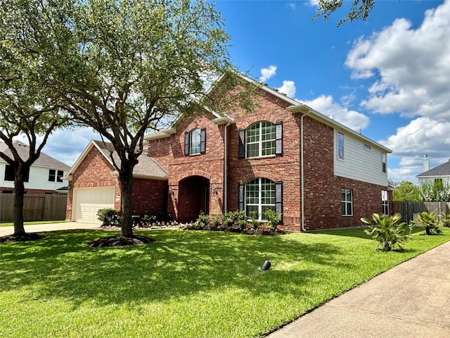 2528 Attwater Way, League City, TX 77573 - traditional-style house with brick siding and driveway