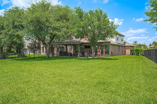 17207 Red Oak Bend Dr, Cypress, TX 77433 - back of property with brick siding and a patio
