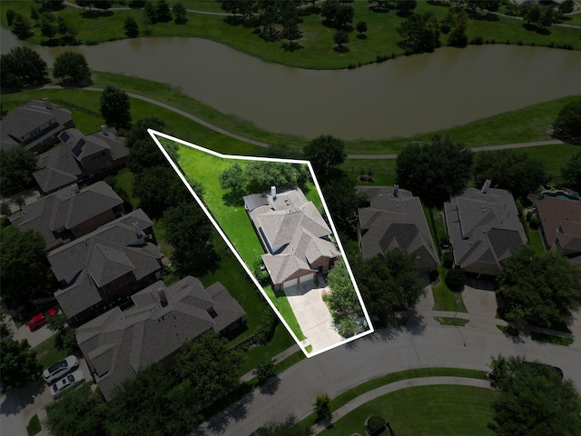 17207 Red Oak Bend Dr, Cypress, TX 77433 - aerial view of residential area featuring a large body of water