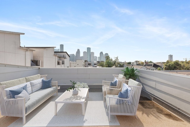 1205 Summer St Unit C, Houston, TX 77007 - view of patio / terrace featuring an outdoor hangout area