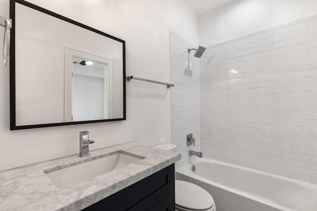 1205 Summer St Unit C, Houston, TX 77007 - full bath featuring toilet, vanity, and bathing tub / shower combination