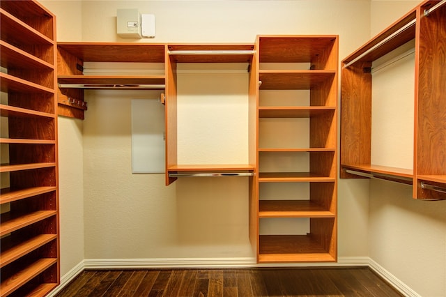 27107 Downing Park Blvd, Katy, TX 77494 - walk in closet featuring dark wood finished floors