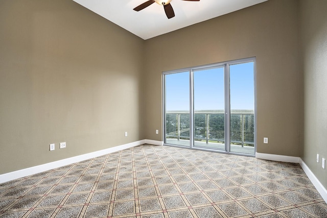 4821 Nasa Pkwy Unit 12E, Pasadena, TX 77586 - unfurnished room with a ceiling fan and baseboards