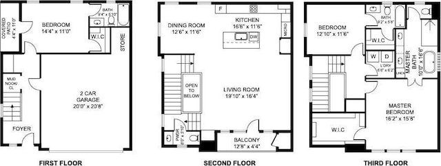 923 Fisher St Unit B, Houston, TX 77018 - view of floor plan / room layout