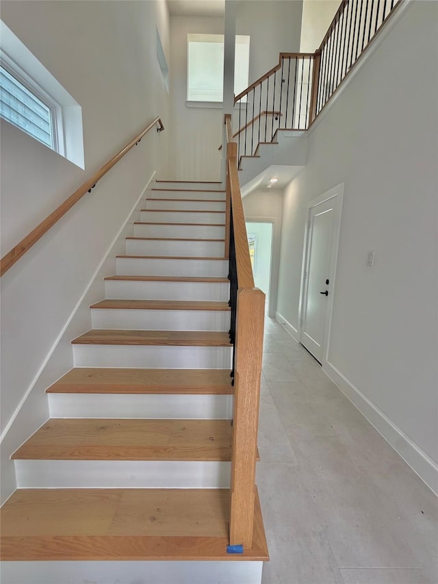 923 Fisher St Unit B, Houston, TX 77018 - stairway with healthy amount of natural light