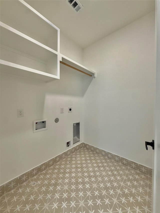 923 Fisher St Unit B, Houston, TX 77018 - laundry area with tile patterned floors, electric dryer hookup, hookup for a gas dryer, and hookup for a washing machine