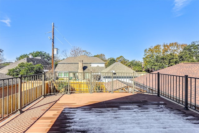 5802 Ashmere Ln, Spring, TX 77379 - view of wooden deck