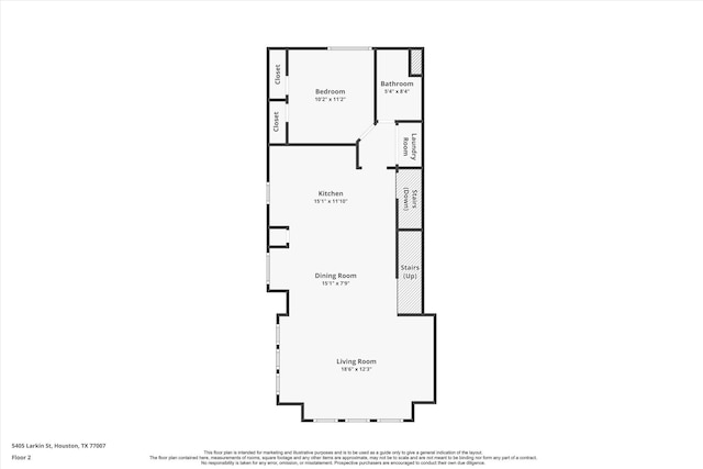 5405 Larkin St, Houston, TX 77007 - property floor plan