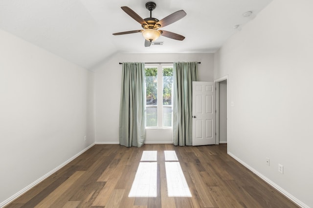 10906 Bernalda Cir, Richmond, TX 77406 - spare room featuring wood finished floors, ceiling fan, and baseboards