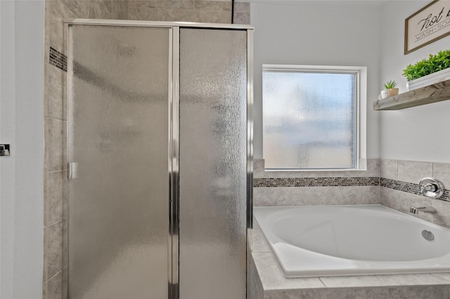 123 San Gabriel Dr, Baytown, TX 77523 - bathroom with a stall shower and a garden tub