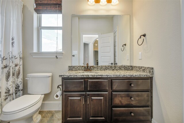 2515 Rainflower Meadow Ln, Katy, TX 77494 - full bath with vanity, toilet, and baseboards