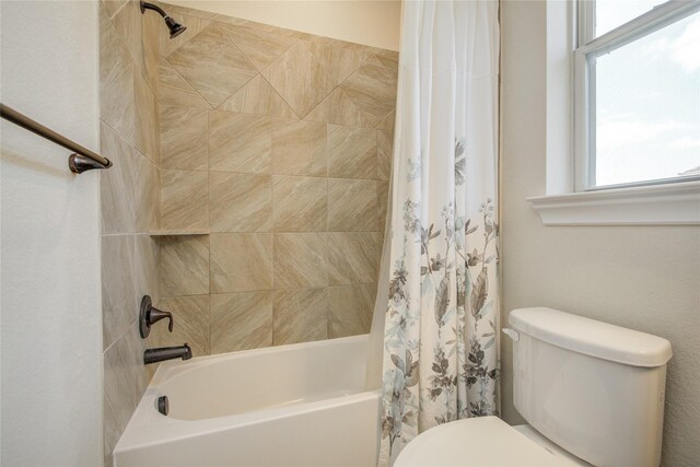 2515 Rainflower Meadow Ln, Katy, TX 77494 - bathroom with shower / tub combo and toilet