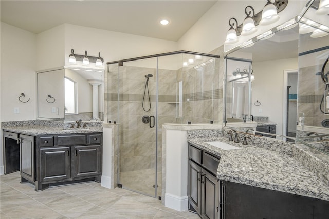 2515 Rainflower Meadow Ln, Katy, TX 77494 - full bath with a shower stall and two vanities