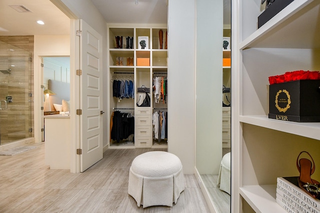 802 W 30th St, Houston, TX 77018 - walk in closet featuring light wood-style floors