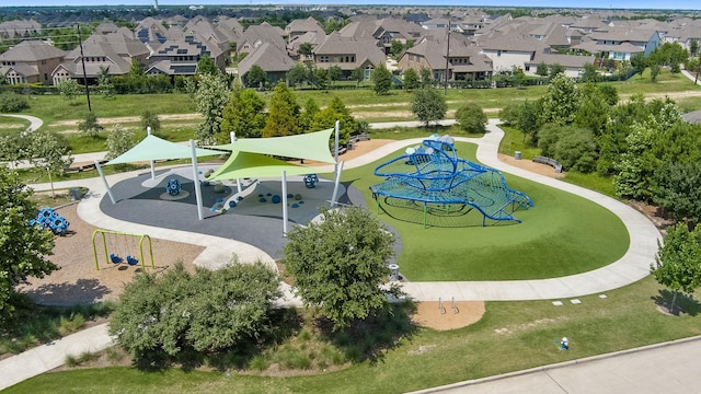15511 Bosque Valley Ct, Cypress, TX 77433 - aerial view of residential area featuring a park