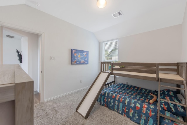 15511 Bosque Valley Ct, Cypress, TX 77433 - carpeted bedroom featuring vaulted ceiling and baseboards
