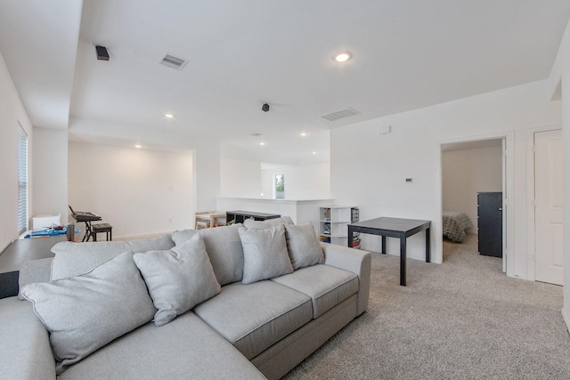 15511 Bosque Valley Ct, Cypress, TX 77433 - living room with plenty of natural light, light colored carpet, and recessed lighting