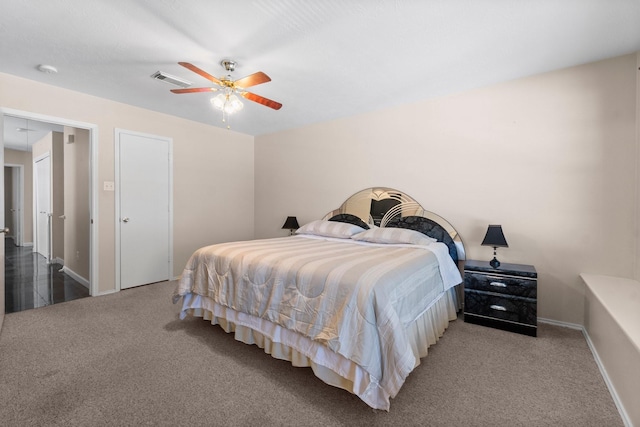 16338 N Glade, Houston, TX 77073 - bedroom with carpet floors, a ceiling fan, and baseboards