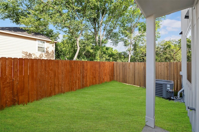 8417 Venus St Unit A B, Houston, TX 77088 - view of yard with central AC unit