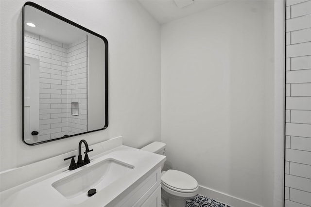 8417 Venus St Unit A B, Houston, TX 77088 - bathroom featuring toilet and vanity