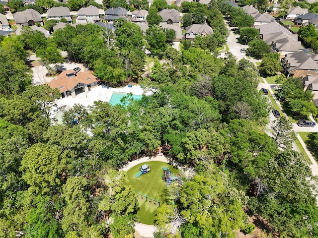 14619 Hampton Green Ln, Houston, TX 77044 - aerial view of residential area featuring a tree filled landscape