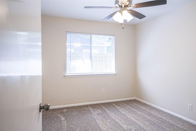 18389 Ten Oaks Ct, Porter, TX 77365 - carpeted empty room with a ceiling fan and baseboards