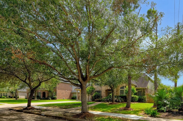 4815 N Pine Brook Way, Houston, TX 77059 - obstructed view of property with a front lawn