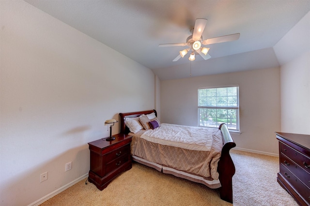 4815 N Pine Brook Way, Houston, TX 77059 - bedroom featuring light carpet and ceiling fan