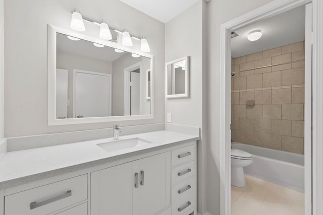 19 Sylvan Forest Dr, The Woodlands, TX 77381 - bathroom featuring vanity, toilet, and shower / bath combination