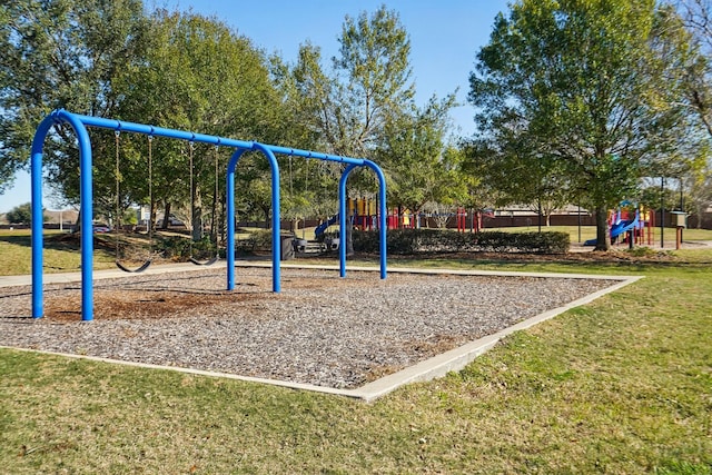 2813 Bottiglia Way, League City, TX 77573 - community jungle gym featuring a lawn