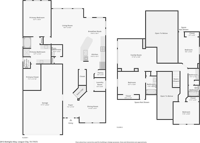 2813 Bottiglia Way, League City, TX 77573 - floor plan / room layout