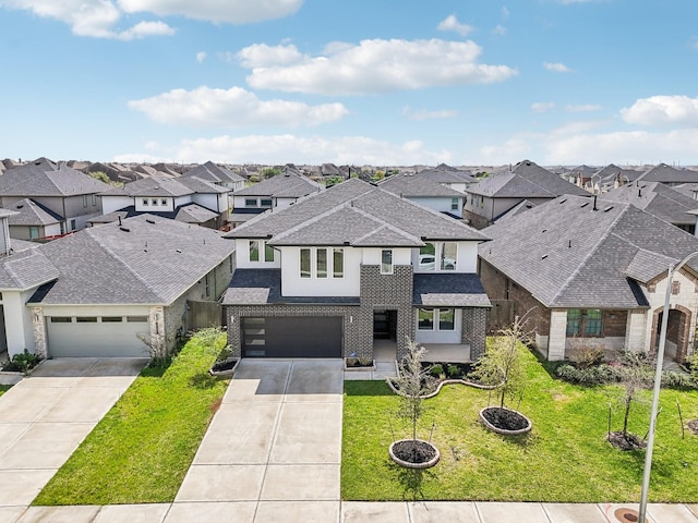 29211 Pikes Peak Dr, Katy, TX 77494 - view of front of property featuring a residential view, a shingled roof, and concrete driveway