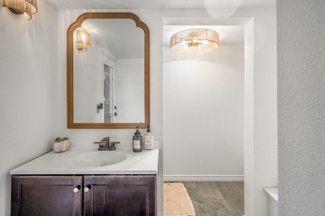 11 Twin Circle Dr, Houston, TX 77042 - bathroom featuring vanity and baseboards