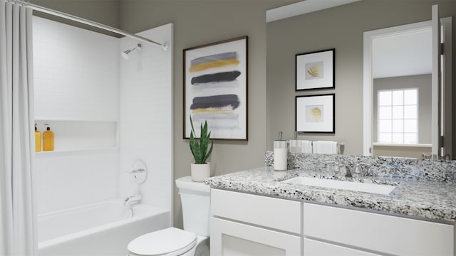 2568 Hawks Eye Dr, Conroe, TX 77301 - bathroom featuring toilet, vanity, and  shower combination