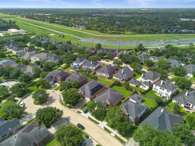 6218 Southcott Ct, Katy, TX 77450 - aerial view of property's location with a nearby body of water and nearby suburban area