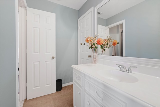 17814 Shady Arbor Way, Spring, TX 77379 - bathroom featuring vanity and baseboards