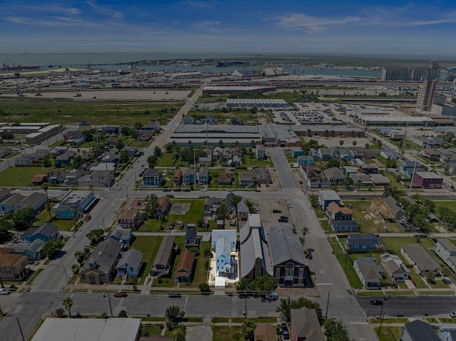 3610 Sealy St, Galveston, TX 77550 - aerial overview of property's location with a large body of water