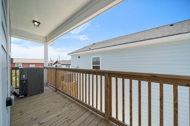 3610 Sealy St, Galveston, TX 77550 - deck with central AC unit