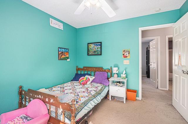 1826 Concho River Ct, Sugar Land, TX 77478 - carpeted bedroom with ceiling fan