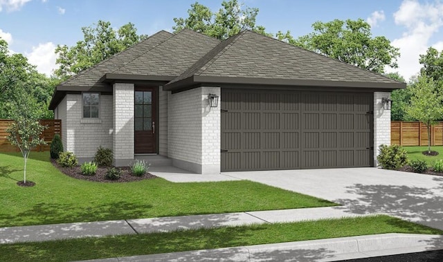 31726 Autumn Spur Ln, Hockley, TX 77447 - view of front of property featuring brick siding, a garage, and driveway