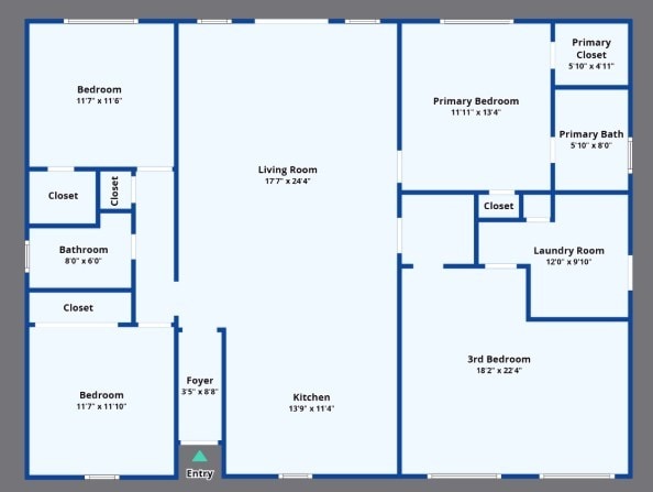 6023 Viking Dr, Houston, TX 77092 - home floor plan