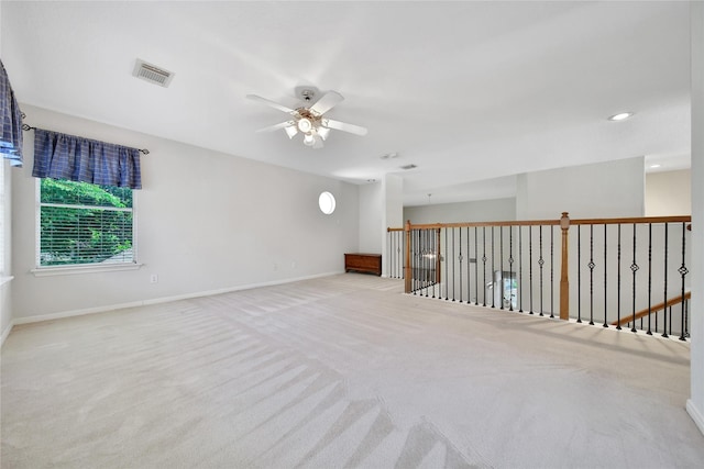 14414 Spanish River Ln, Cypress, TX 77429 - spare room with ceiling fan, carpet flooring, and baseboards