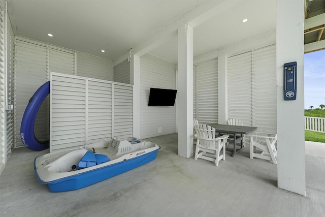 3903 Evening Primrose Dr, Galveston, TX 77554 - view of patio / terrace with outdoor dining space