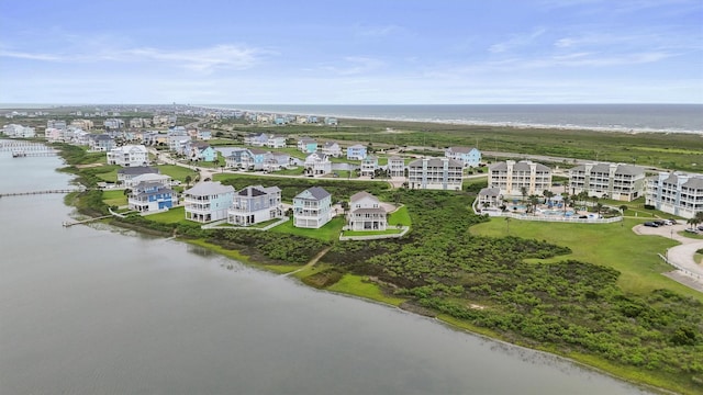 3903 Evening Primrose Dr, Galveston, TX 77554 - bird's eye view of a nearby body of water
