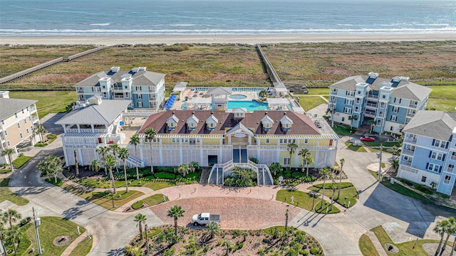 3903 Evening Primrose Dr, Galveston, TX 77554 - drone / aerial view of unending shoreline