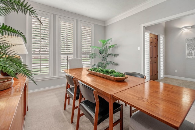 3008 Cochise Ct, College Station, TX 77845 - dining space featuring crown molding and baseboards